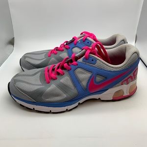 Nike Air Max Run Lite 4 Youth Running Sneakers Gray/Blue/Pink Size 6.5Y